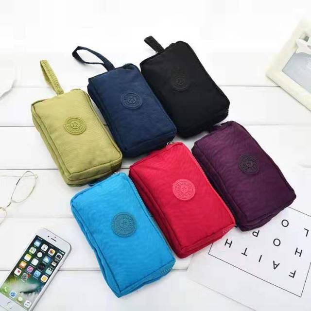 Pouch HP Organizer Bahan Waterproof Nylon Import