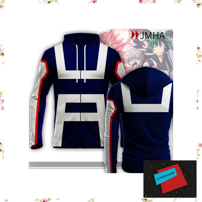 Jaket Pria parasut parka gunung boku no hero academia midoriya hoodie anime KK106
