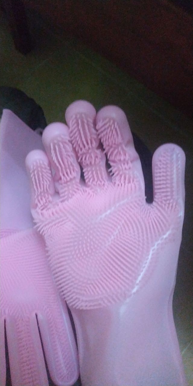 Silicone Dishwashing Gloves Magic Glove Sarung Tangan Cuci Piring