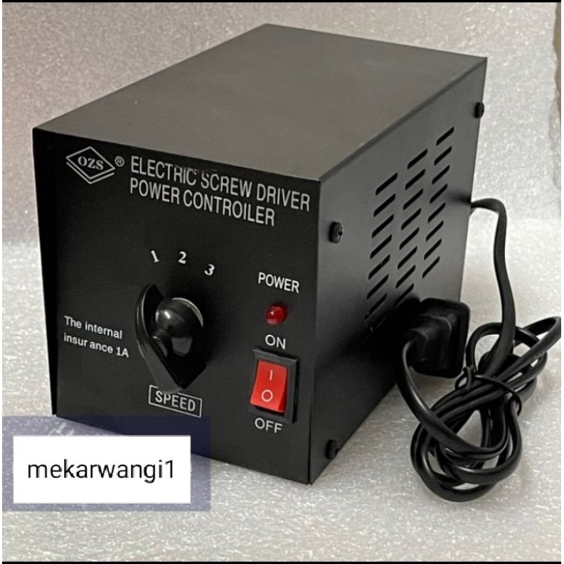 Adaptor obeng listrik dengan pengatur kecepatan ( DC 12v 24v 36v)