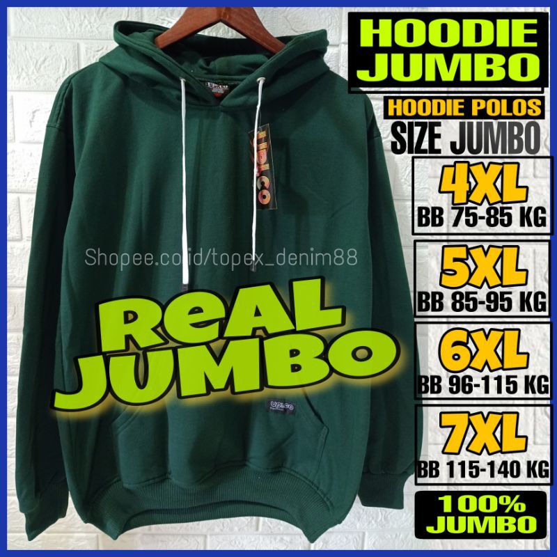 HOODIE JUMBO UP.co MUAT Sampai BB 140 KG Real Jumbo Big Size