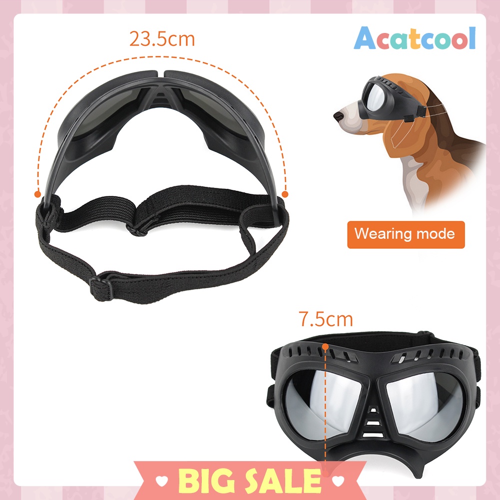 Cool Dog Sunglasses Anti-UV Goggles Pet Eye Wear Summer Glasses Accessory