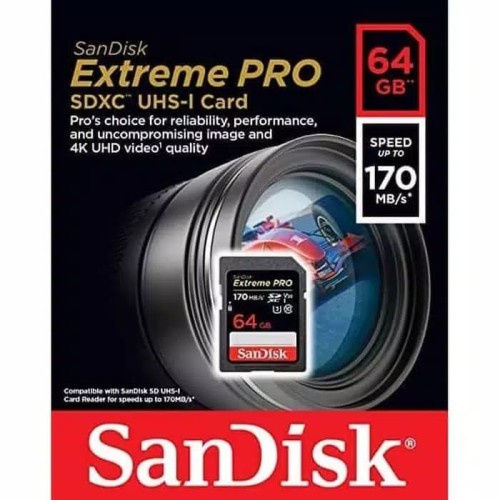 SD Card Sandisk Extreme Pro SDHC &amp; SDXC UHS II - 32GB/64GB/128GB/256GB