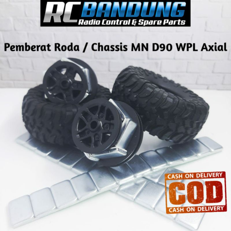 Pemberat Ban Roda Timah Besi RC MN D90 MN99S MN45 WPL B14 B24 C14 C24 C34 C44 Axial SCX10