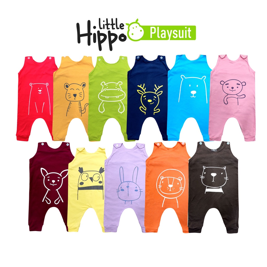 Baju Anak Playsuit Little Hippo Baju Anak Play Suit Little Hippo Baju Santai AnaK Premium