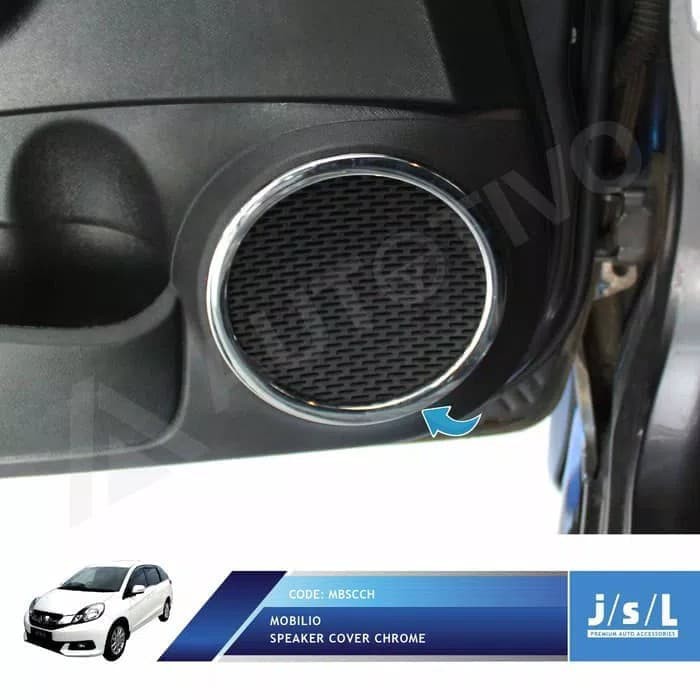 jsl cover ring speaker depan chrome Honda Mobilio