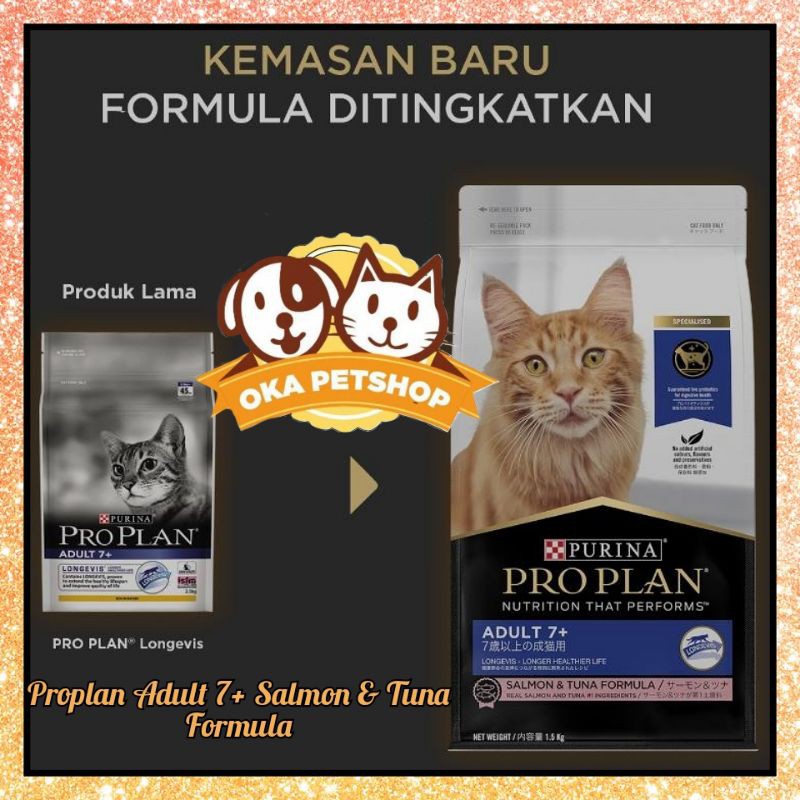 Proplan Cat Adult 7+ Salmon &amp; Tuna Formula 1,5kg - Pro Plan Cat Adult 7+ / proplan adult