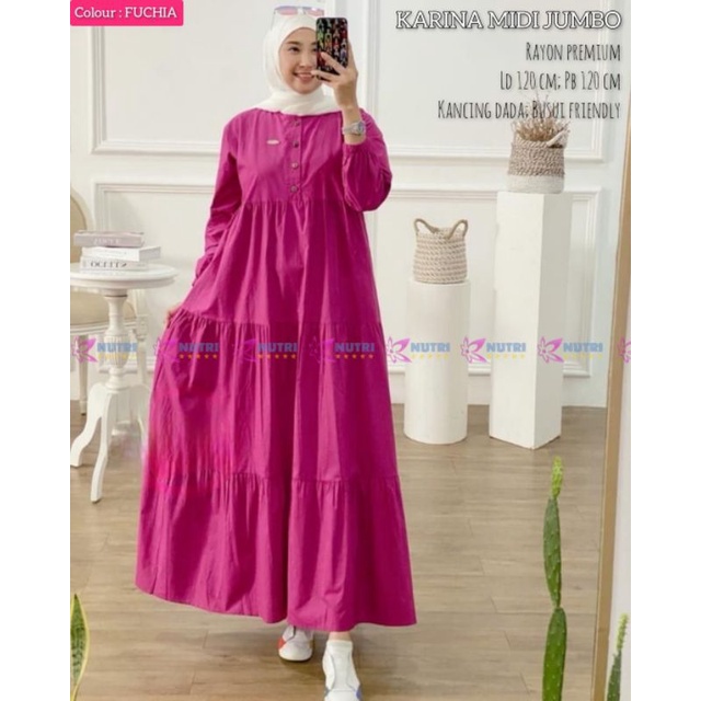 KARINA MIDI JUMBO DRESS