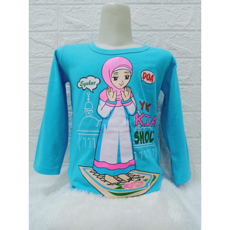 KAOS ANAK PEREMPUAN/ATASAN ANAK LENGAN PANJANG UMUR 1-9THN