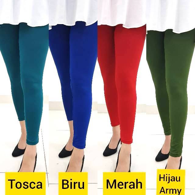 [ MURAH ] LEGGING PANJANG & 7/8 SPANDEK JERSEY STANDARD DAN JUMBO-1