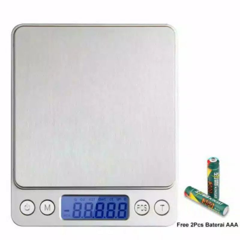 Taffware Digipounds Timbangan Dapur Mini Digital Platform Scale 1kg Akurasi 0.1g - i2000