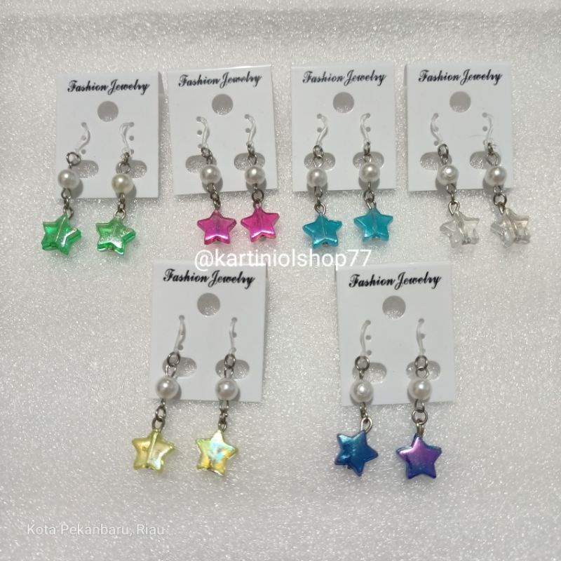 Anting Plastik Import Anak/ Dewasa// Anting Gaya Korea Kekinian