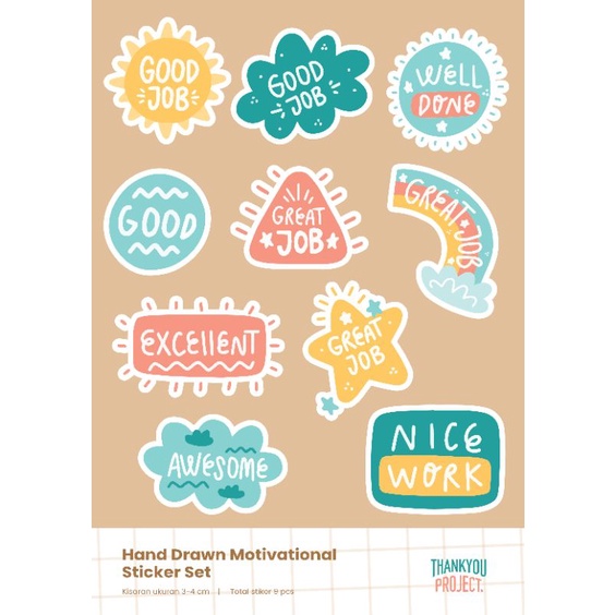 

Stiker motivasi - motivational quotes sticker tumbler journal planner decor