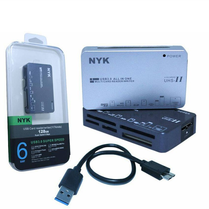 NYK Card Reader 6 SLOT Usb 3.0