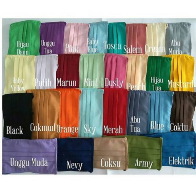 MASKER KAIN ECER / 1 PCS