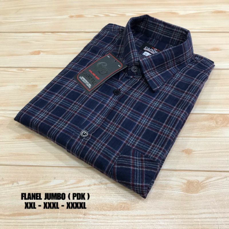 kemeja flanel lengan pendek jumbo pria XXL-XXXL-XXXXL flanel big size over size pendek motif kotak distro