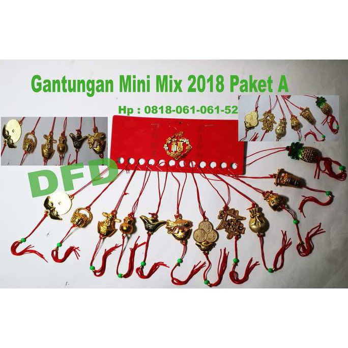 

[[BISA COD]] Hiasan Imlek / Pohon Sakura Angpao ( Gantungan Mini Mix Paket A 2018 ) TERMURAH Kode