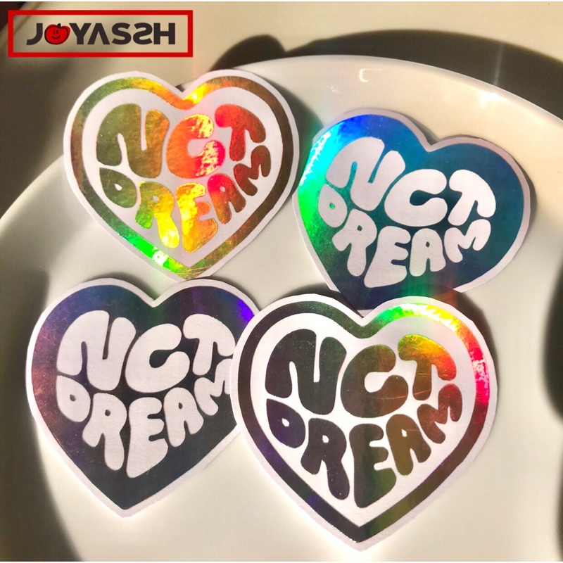 N C T DREAM LOGO STICKER HOLOGRAM HELLO FUTURE