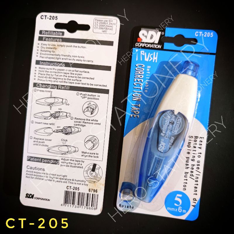 

Correction tape pita koreksi sdi i-push 6 m CT-205