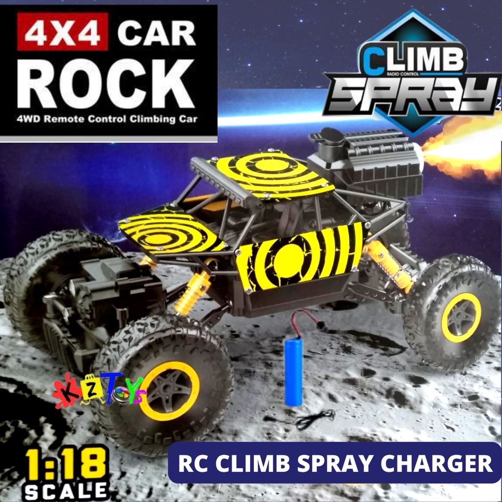 MAINAN RC ASAP OFF ROAD 4X4 SKALA BESAR 1:14 SPRAY SMOKE ROCK CRAWLER OFF ROAD CLIMB 1:18 EXTREME