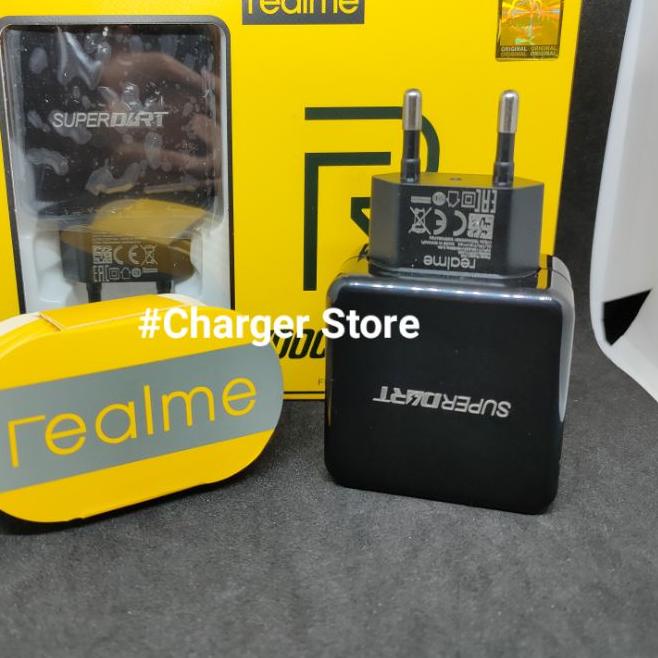 ♠ Charger Realme Hitam SUPERDART VOOC 5V 4A Fast Charging USB Kabel Micro ➭