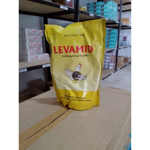 obat cacing ayam spektrum luas levamid medion 1 kg loss