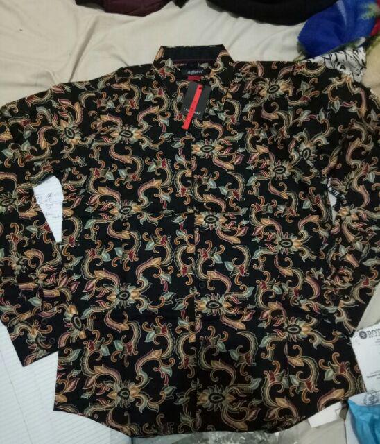 Odza Batik Pria Baju Kemeja Batik Baju Lengan Panjang Pria Kemeja Slim Fit Baju Fashion