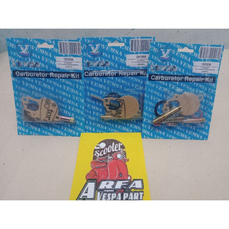 repair kit spuyer karburator carbulator vespa excel exclusive pxe PS PX strada super