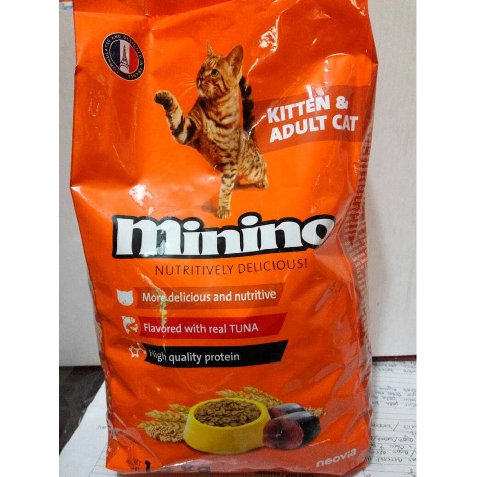 Makanan Kucing MININO TUNA KITTEN &amp; ADULT 1 KG cat food semua umur
