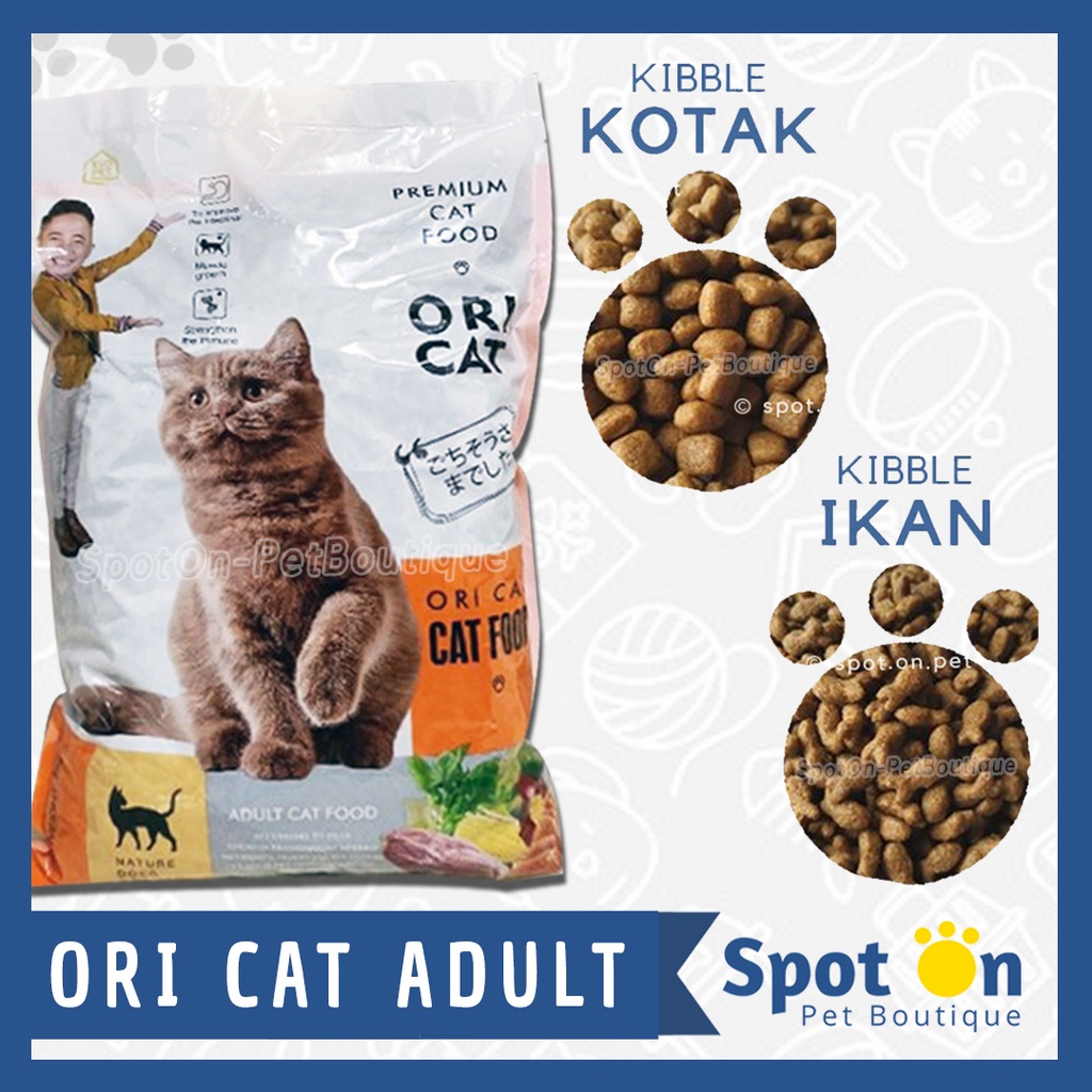 Ori Cat Adult Freshpack 800 Gr Tuna &amp; Salmon | Repack 500gr Tersedia | Oricat Makanan Kering Kucing Dewasa