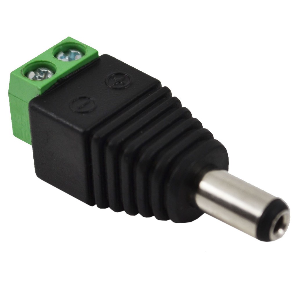 RG59M | CONNECTOR RG59 DC POWER M BEST FOR CCTV (GREEN BLACK)