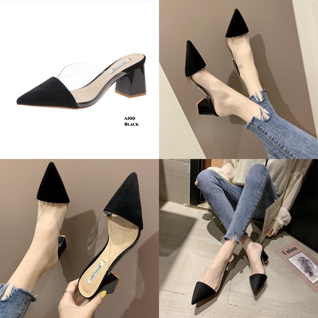 RESTOCK WYN HEELS MID SLOP KOREA A100