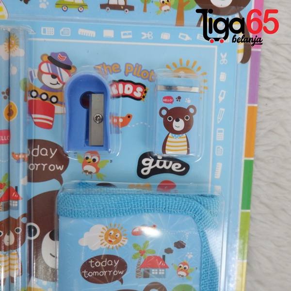 365 STATIONERY SET #40335 Buku &amp; Alat Tulis Anak / Karakter Fancy Gambar Lucu