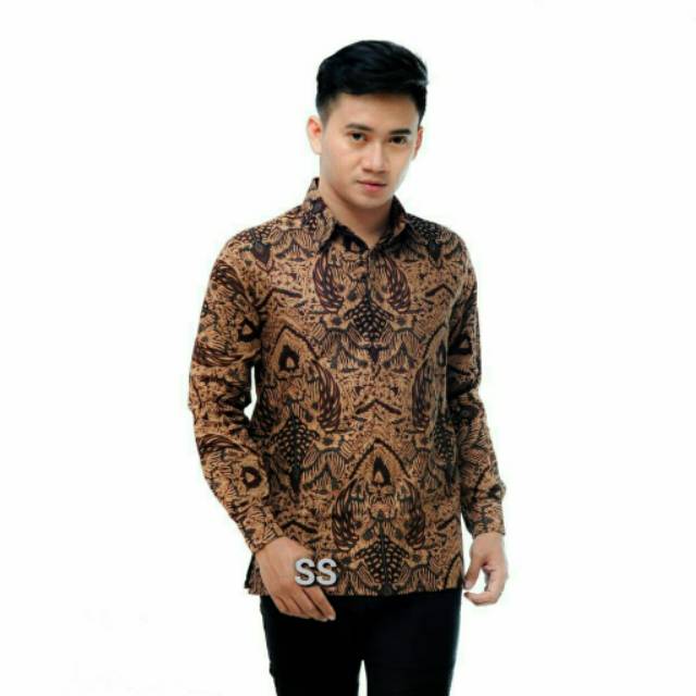 Kemeja batik pria PPBTK07 WSA04 lengan panjang /kemejapria/kemejabatik/batikpria/batikmodern  Bfj02