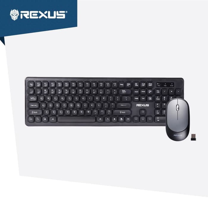 Rexus KM8 Keyboard Mouse Wireless Combo Paket Office