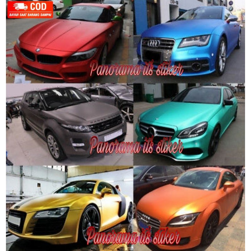 SKOTLET STICKER MOTOR WARNA METALIC DOFF/STICKER MOBIL WARNA METALIC DOFF/SKOTLET MOBIL WARNA SATIN