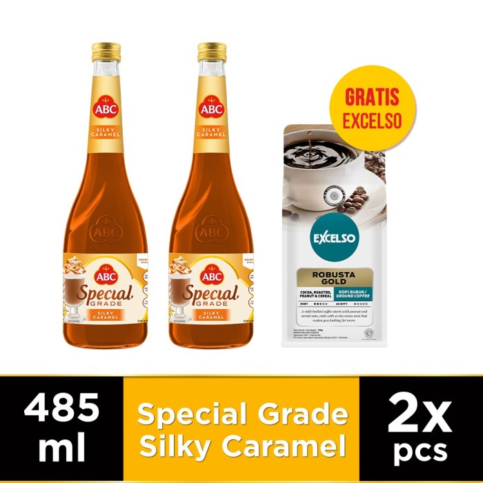 

ABC Sirup Special Grade Silky Caramel 485 ml - Twin Pack