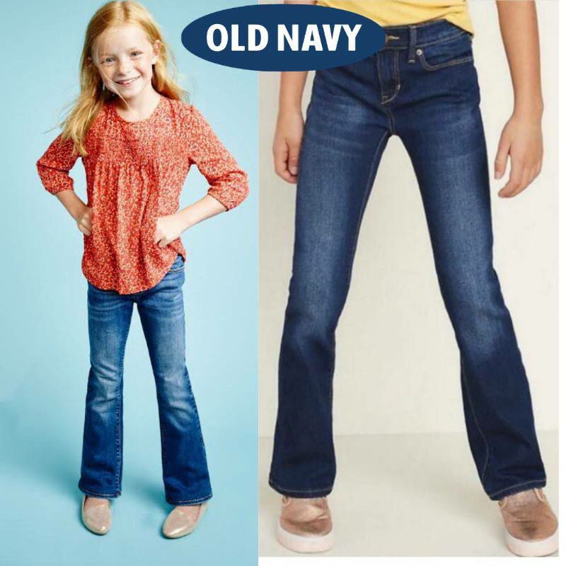 Old Navy jeans Flare girl celana panjang branded anak perempuan