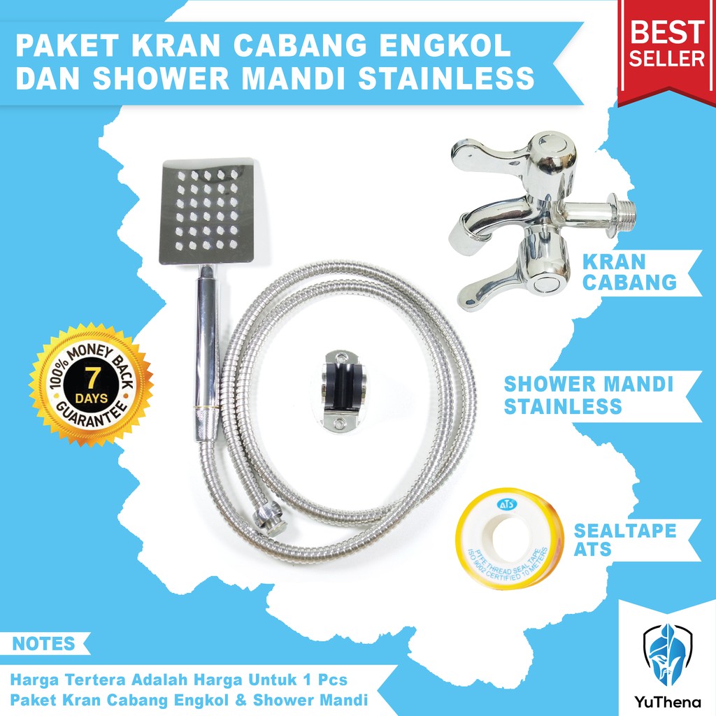 Shower Mandi Set + Kran Cabang. Harga Lebih Ekonomis ...