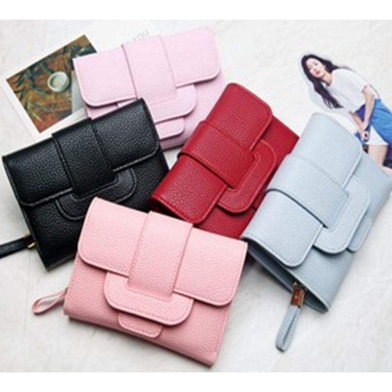 DOMPET WANITA WALLET LIPAT KEKINIAN  LUCU ELEGAN