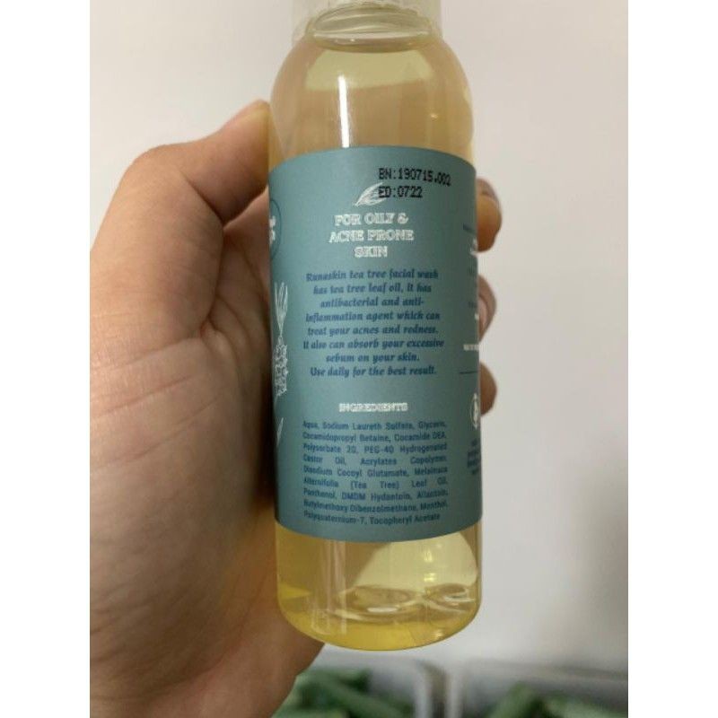 Runaskin tea tree facial wash