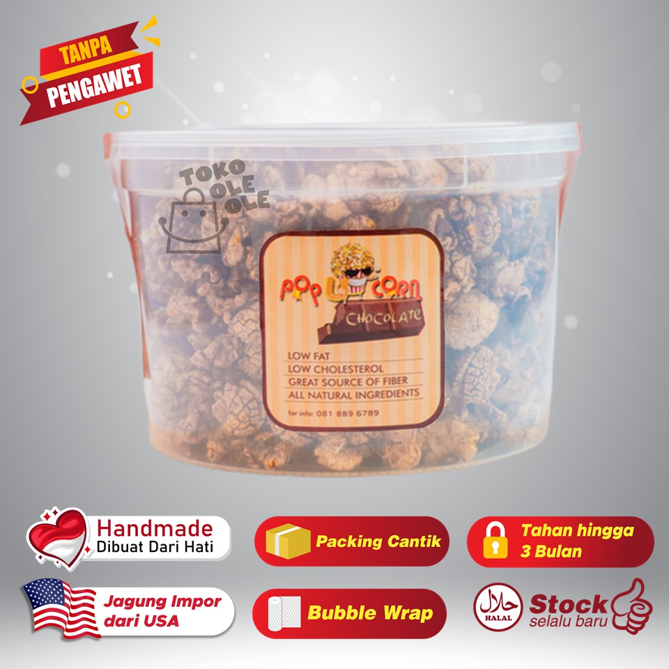 Pop U Corn Popcorn Rasa Chocolate (Coklat)