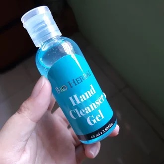 [ORI] 60 ML Hand Cleanser Gel Handsanitizer Bio Herbal dengan Alkohol 70%  dan Extract Aloe Vera