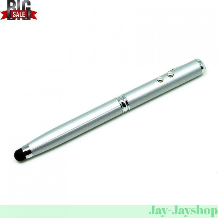 4 in 1 Senter + Laser Pointer + Pen + Stylus - LARIS