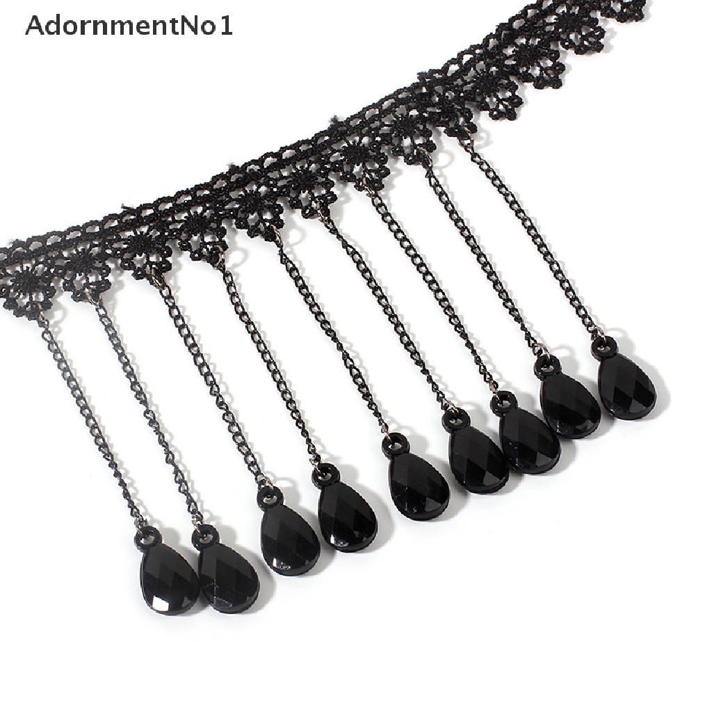 (AdornmentNo1) Kalung Choker Lace Banyak Lapis Gaya Retro Gothic Punk Untuk Wanita