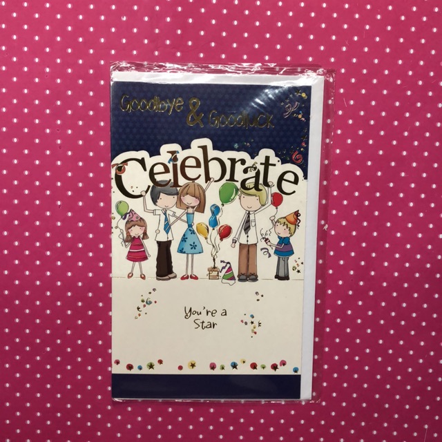 

Goodbye and goodluck card (office)