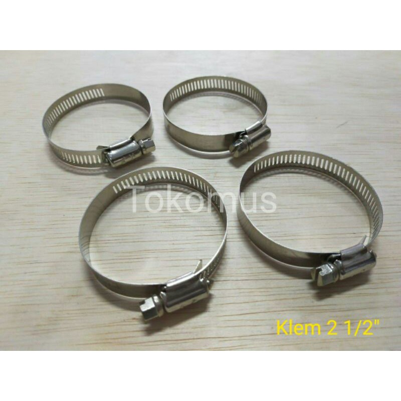 Klem Selang Stainless Steel/ Hose Clamp 2 1/2 Inch