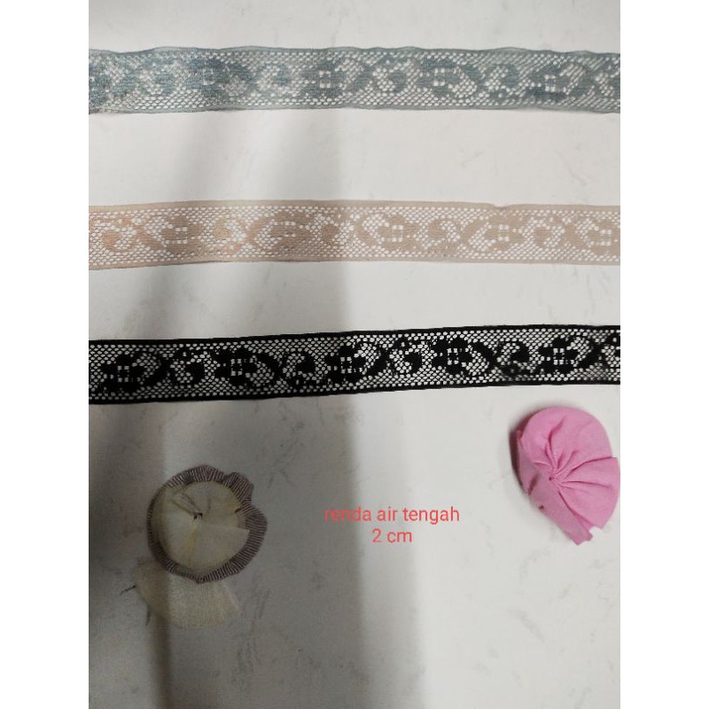 RENDA air renda kain renda tengah kecil renda hitam renda lis renda brukat renda bordir