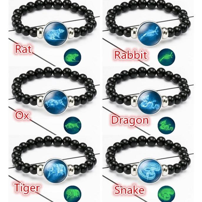 Gelang Elastis Dengan Manik-Manik Warna Hitam Untuk Anak Laki-Laki Terlaris