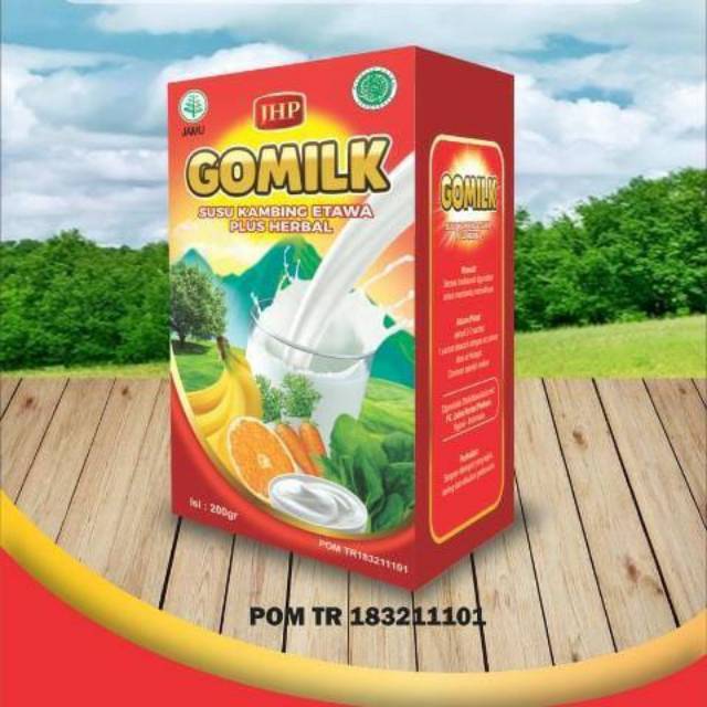 

GOMILK Susu Kambing Etawa plus herbal daun kelor dan daun salam